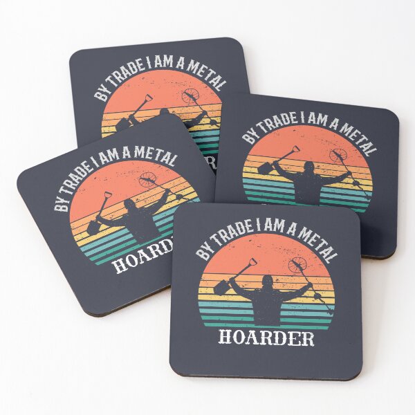 Item preview, Metal detector retro sunset design hoarder designed and sold by TipTopTapo.