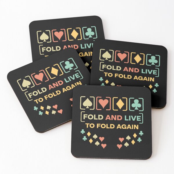 Item preview, Fold And Live To Fold Again Texas Holdem Omaha Cards players  designed and sold by Rami Khalifah.