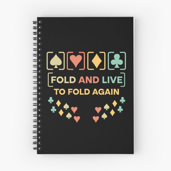 Item preview, Fold And Live To Fold Again Texas Holdem Omaha Cards players  designed and sold by Rami Khalifah.
