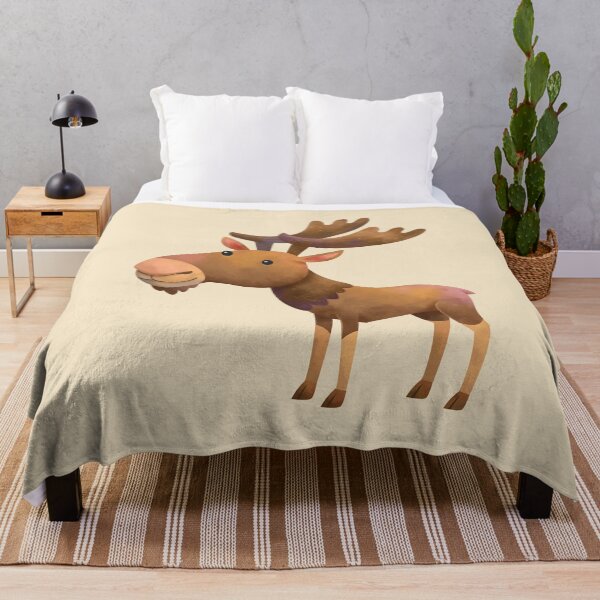 Item preview, Cute moose illustration character art designed and sold by Mirjami Manninen.