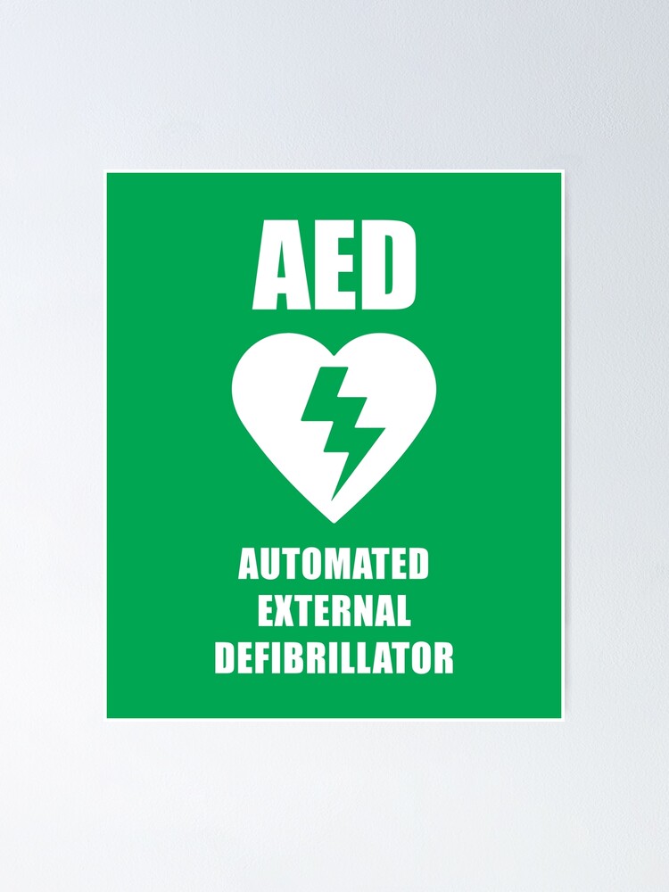 "AED Automated External Defibrillator" Poster for Sale by Doacts