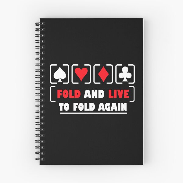 Item preview, Fold And Live To Fold Again Texas Holdem Omaha Cards players  designed and sold by Rami Khalifah.