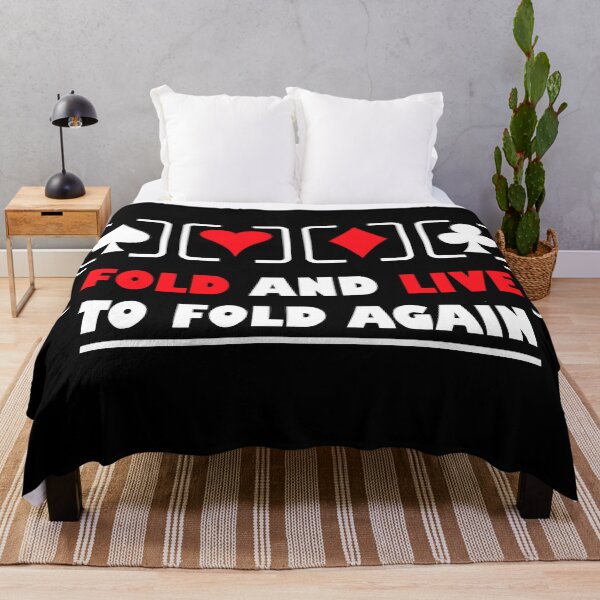 Item preview, Fold And Live To Fold Again Texas Holdem Omaha Cards players  designed and sold by Rami Khalifah.