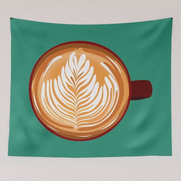 Item preview, Latte Art (Teal) designed and sold by Arianna Khalil.