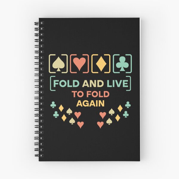 Item preview, Fold And Live To Fold Again Texas Holdem Omaha Cards players  designed and sold by Rami Khalifah.