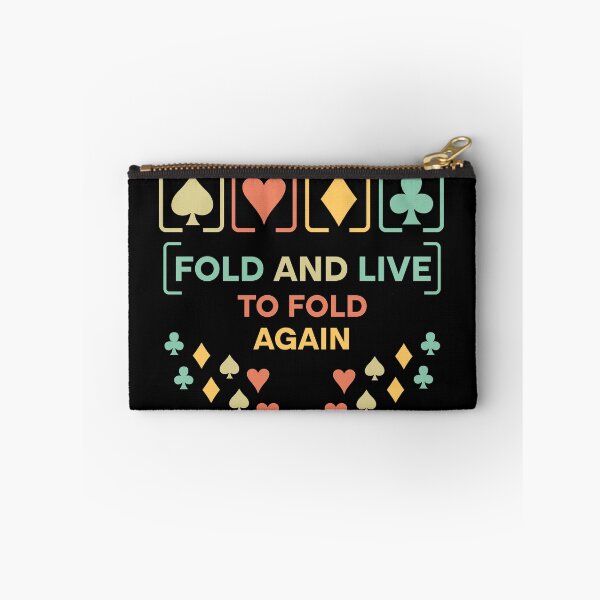 Item preview, Fold And Live To Fold Again Texas Holdem Omaha Cards players  designed and sold by Rami Khalifah.