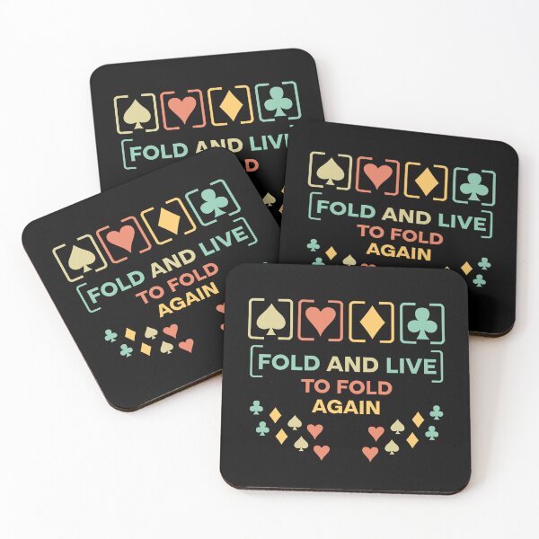 Item preview, Fold And Live To Fold Again Texas Holdem Omaha Cards players  designed and sold by Rami Khalifah.