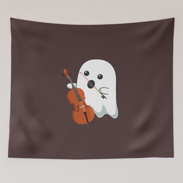 Item preview, Cute Boo Cello Player For Cellists And Orchestra Musician On Halloween Days designed and sold by Funwithmusic.