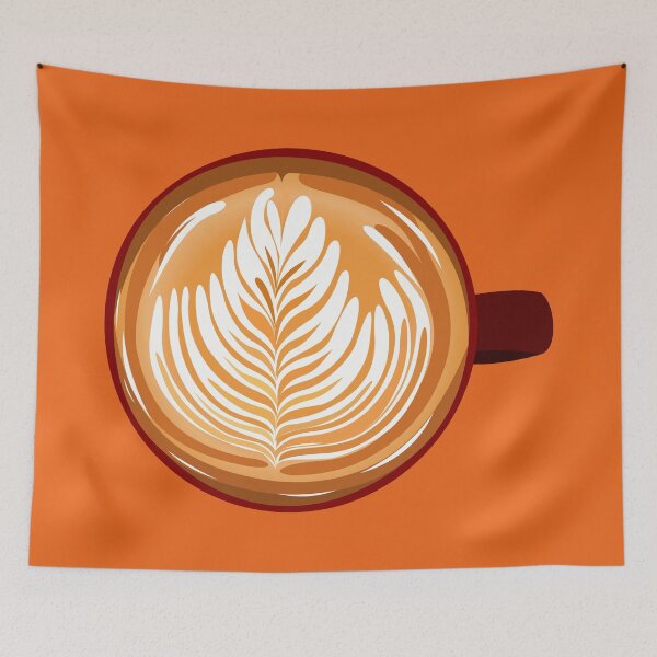 Item preview, Latte Art (Orange) designed and sold by Arianna Khalil.