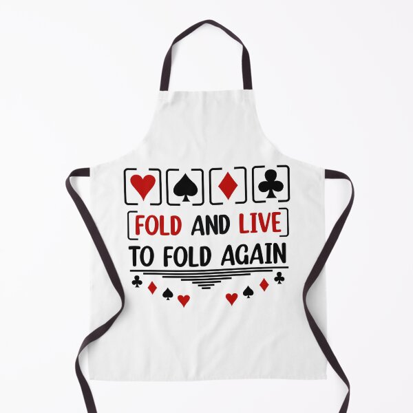 Item preview, Fold And Live To Fold Again Texas Holdem Omaha Cards players designed and sold by Rami Khalifah.