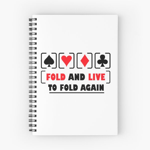 Item preview, Fold And Live To Fold Again Texas Holdem Omaha Cards players  designed and sold by Rami Khalifah.