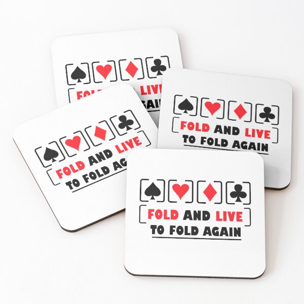 Item preview, Fold And Live To Fold Again Texas Holdem Omaha Cards players  designed and sold by Rami Khalifah.