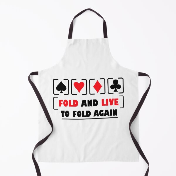 Item preview, Fold And Live To Fold Again Texas Holdem Omaha Cards players designed and sold by Rami Khalifah.
