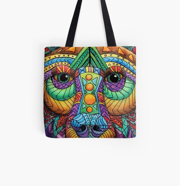 Bear All Over Print Tote Bag