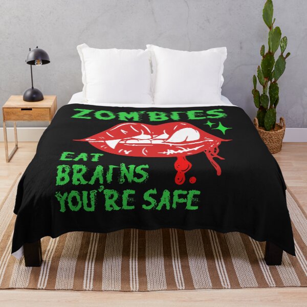 Item preview, Zombies eat brains you're safe designed and sold by cutenevil.