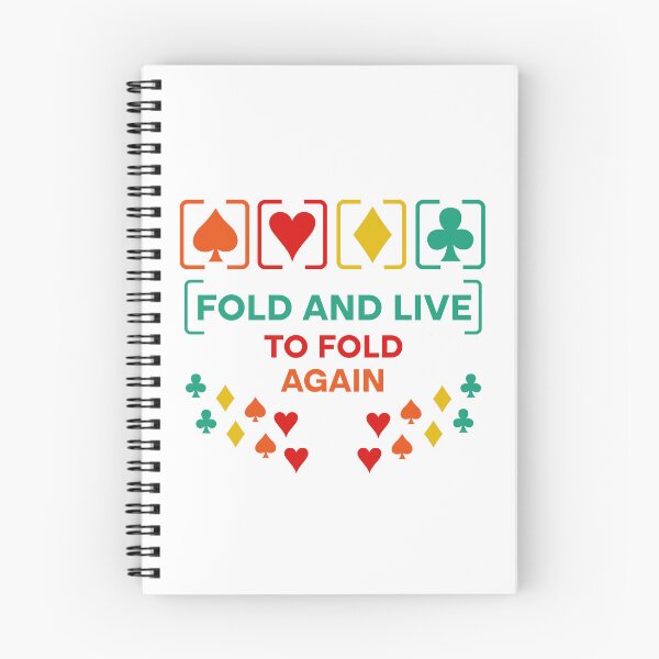 Item preview, Fold And Live To Fold Again Texas Holdem Omaha Cards players  designed and sold by Rami Khalifah.