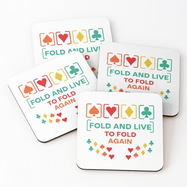 Item preview, Fold And Live To Fold Again Texas Holdem Omaha Cards players  designed and sold by Rami Khalifah.