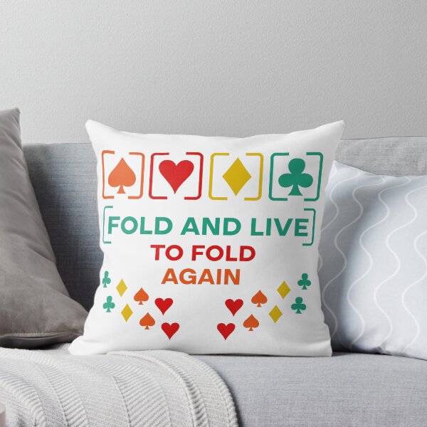 Item preview, Fold And Live To Fold Again Texas Holdem Omaha Cards players  designed and sold by Rami Khalifah.
