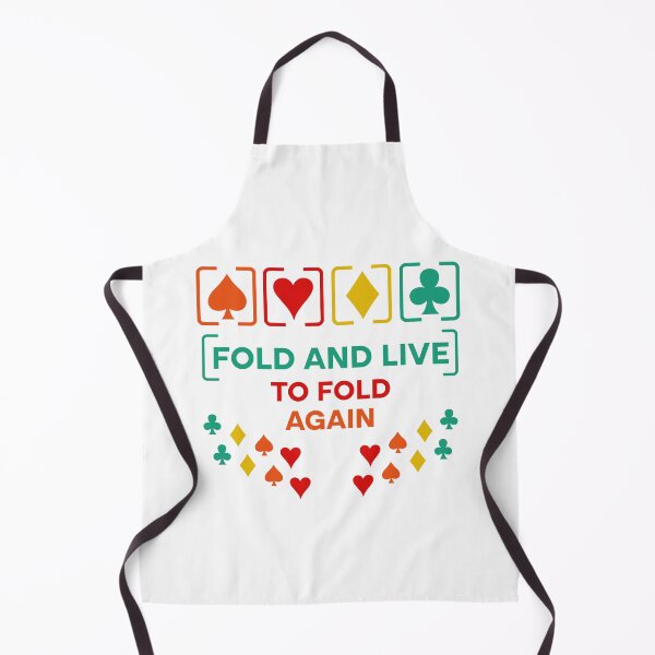 Item preview, Fold And Live To Fold Again Texas Holdem Omaha Cards players designed and sold by Rami Khalifah.