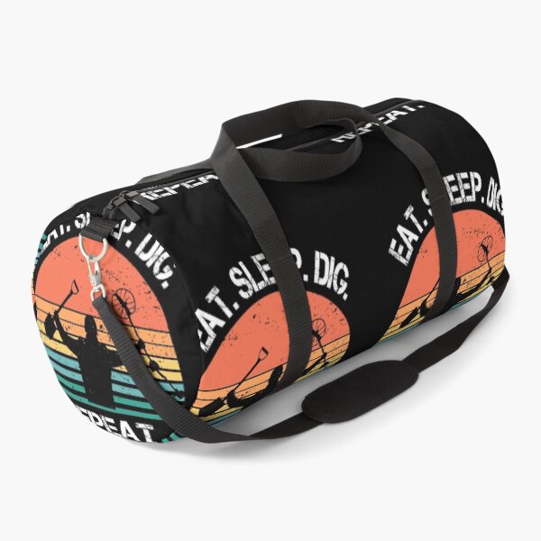 Item preview, Metal detector retro sunset eat sleep dig repeat  designed and sold by TipTopTapo.