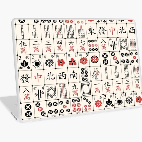 247 Mahjong Games Laptop Skins for Sale