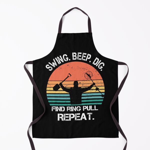 Item preview, Funny Metal detector retro sunset eat sleep dig repeat  designed and sold by TipTopTapo.