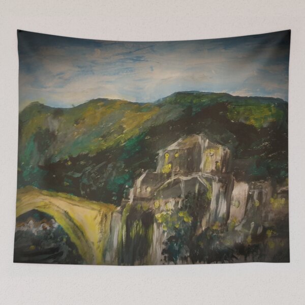 Item preview, Stari Most Old Bridge Mostar Bosnia acrylic painting  designed and sold by WorldOfWendyArt.