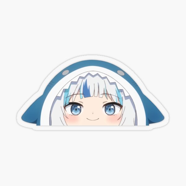 Item preview, Gawr Gura Shark'd peeker - Hololive #hololiveEnglish #holoMyth designed and sold by OshiOki.
