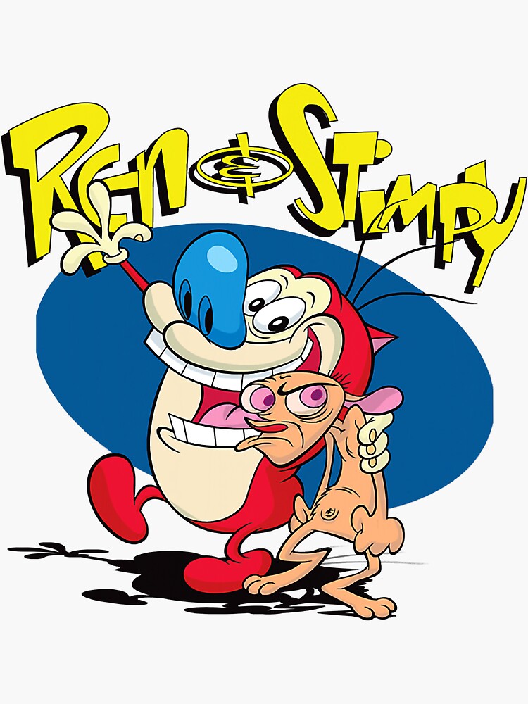 "Ren And Stimpy Classic Logo" Sticker for Sale by gracey01lc Redbubble