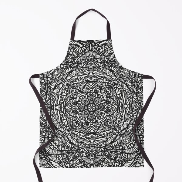 Item preview, Mandala a Lovely - Intricate Black and White Digital Illustration, Vibrant and Eye-catching Design, Perfect gift idea for printing on shirts, wall art, home decor, stationary, phone cases and more. designed and sold by cherdoodles.