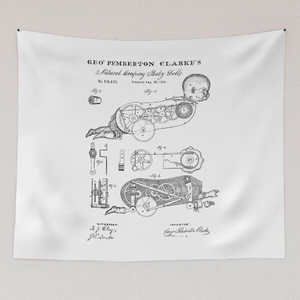 Item preview, Pemberton Clarke Doll Patent (Black Version) designed and sold by Aliasandco.