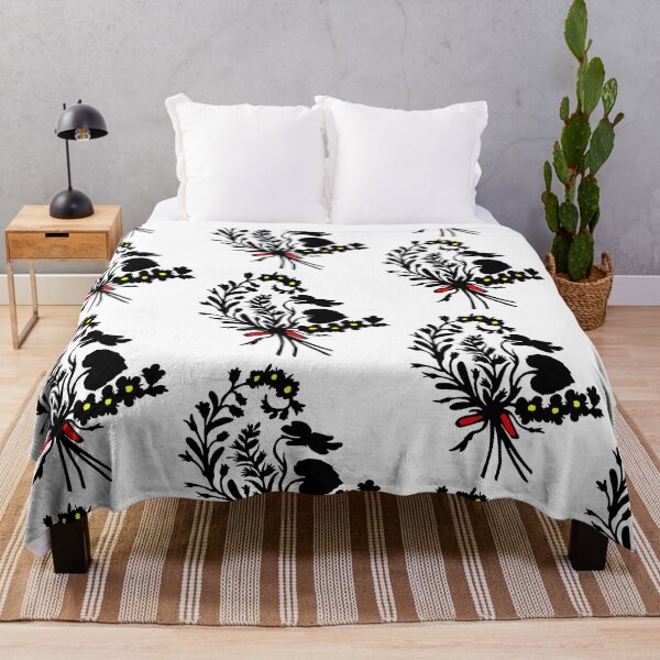Artikelvorschau, Märchenhaftes Germany Blumenstrauß Wald Vögel Raben Scherenschnitt Silhouette schwarz entworfen und verkauft von G-M-Designs.