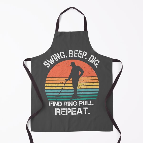 Item preview, Funny Metal detector retro sunset swing beep dig repeat  designed and sold by TipTopTapo.