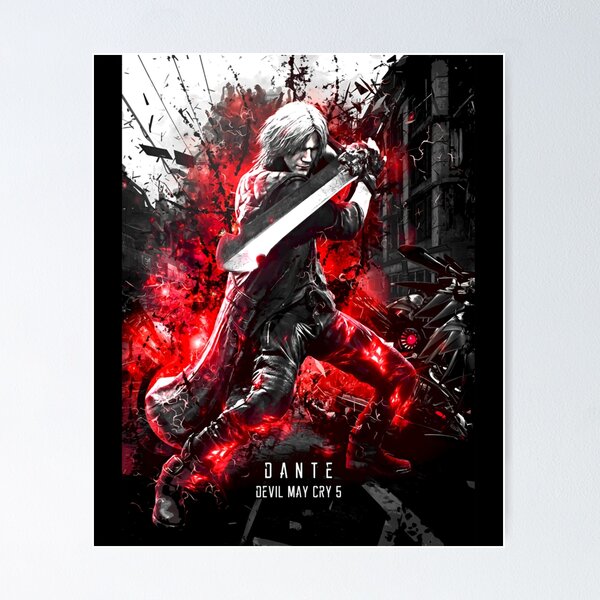  Da Bang Dmc Devil May Cry 5 Kat Vergil Sword Guns Spray 20X30  Inch Poster Print: Posters & Prints
