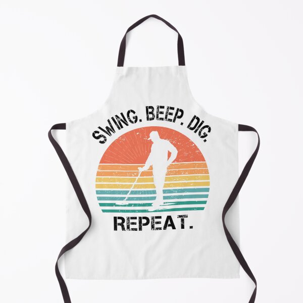 Item preview, Funny Metal detector retro sunset swing beep dig repeat  designed and sold by TipTopTapo.