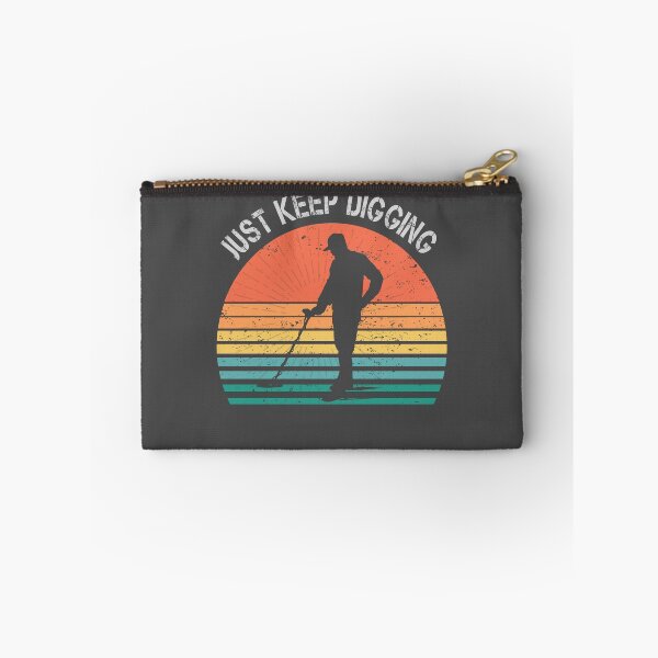 Item preview, Funny Metal detector retro sunset just keep digging  designed and sold by TipTopTapo.