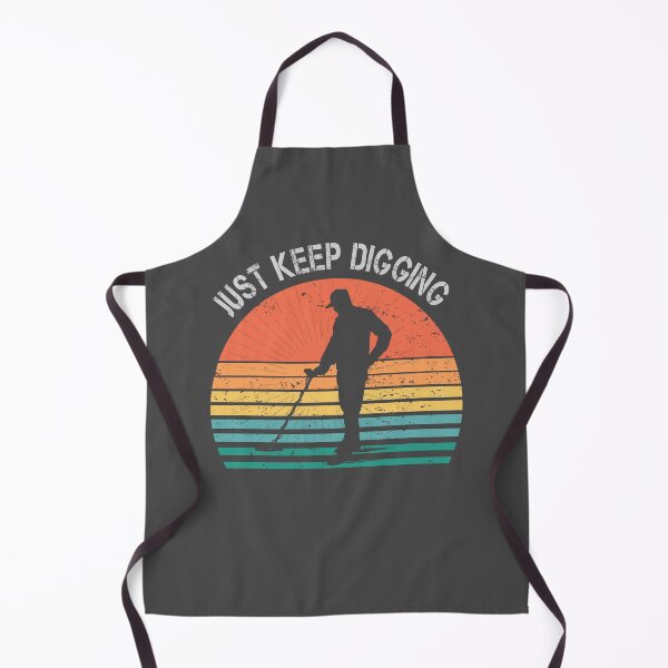 Item preview, Funny Metal detector retro sunset just keep digging  designed and sold by TipTopTapo.