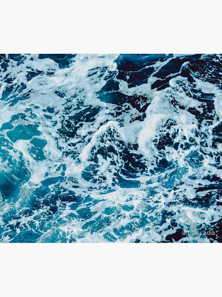 Turquoise Blue Ocean Waves by artcascadia