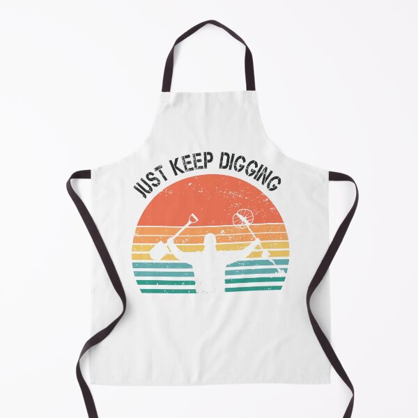 Item preview, Funny Metal detector retro sunset just keep digging  designed and sold by TipTopTapo.