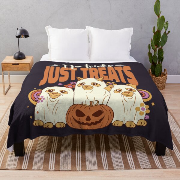 Item preview, Cute Spooky Season Floral Ghost Dog Halloween designed and sold by MrEddie10.