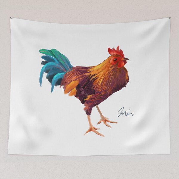 Item preview, Rooster with Blue Tailfeathers designed and sold by TrevorIrvin.