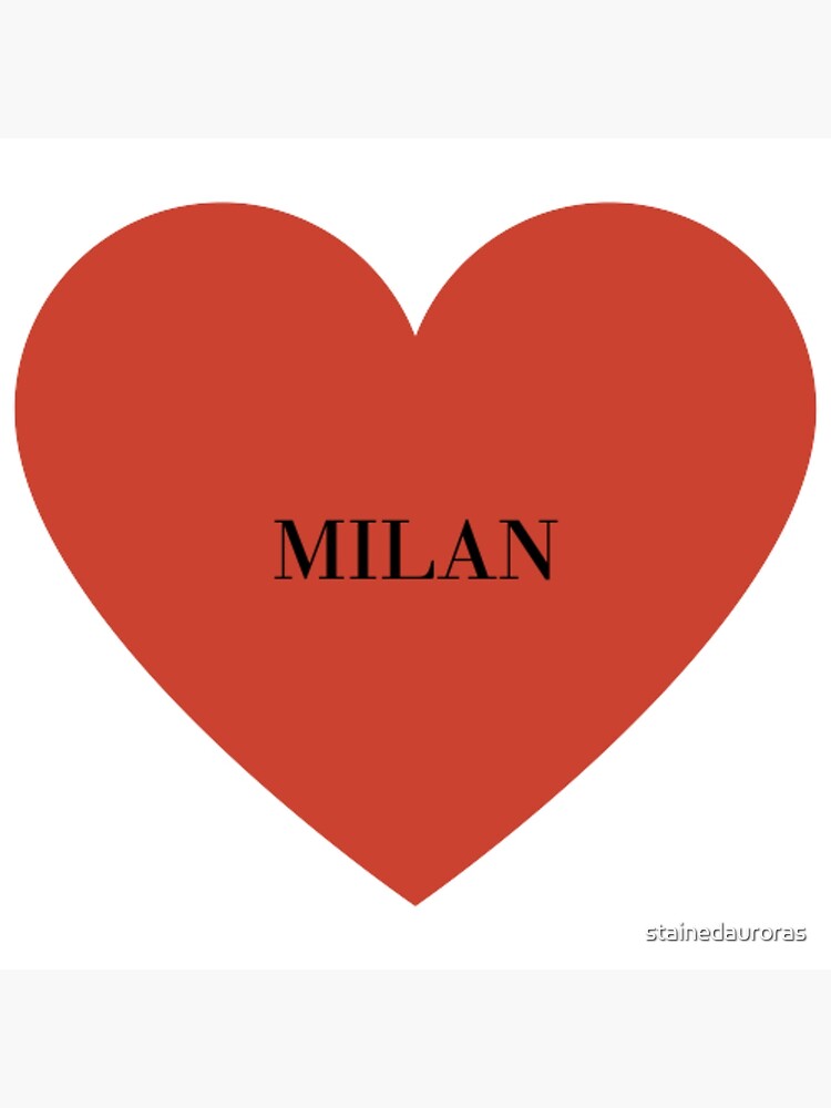 i love milan! (black text) | Poster