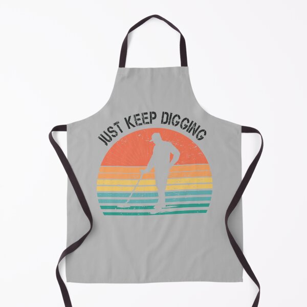 Item preview, Funny Metal detector retro sunset just keep digging  designed and sold by TipTopTapo.