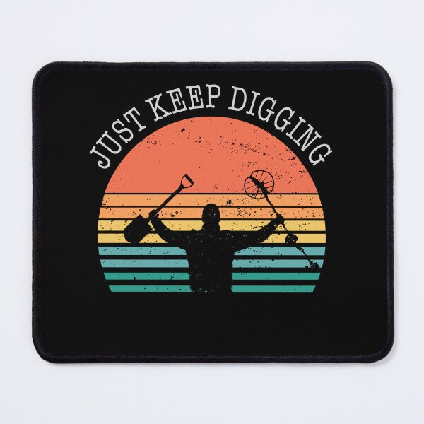 Item preview, Funny Metal detector retro sunset just keep digging  designed and sold by TipTopTapo.