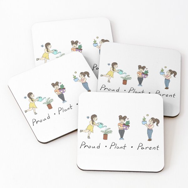 Item preview, Proud Plant Parent - Plant Mom Cartoon - plant parenthood designed and sold by EcoElsa.