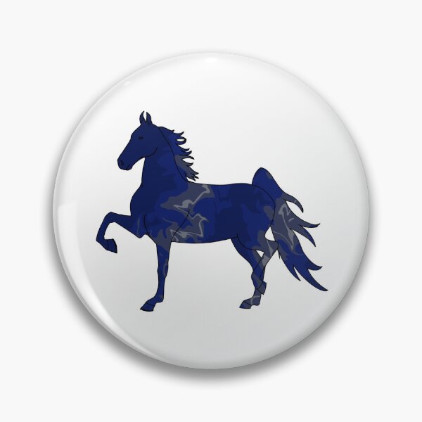 Item preview, Swirly Saddlebred Trotting Blue and Gray designed and sold by theaadesigns.