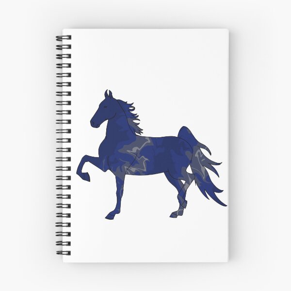 Item preview, Swirly Saddlebred Trotting Blue and Gray designed and sold by theaadesigns.