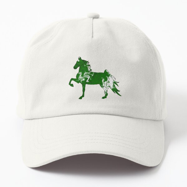 Aperçu de l'œuvre Swirly Saddlebred Trot Vert et Blanc créée et vendue par theaadesigns.