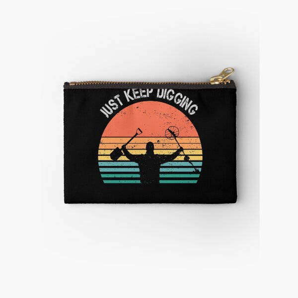 Item preview, Funny Metal detector retro sunset just keep digging  designed and sold by TipTopTapo.