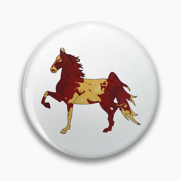 Item preview, Swirly Saddlebred Trotting Red and Yellow designed and sold by theaadesigns.